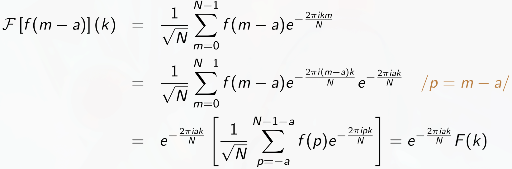 fa02 proof dft shift